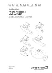 Endress+Hauser Proline Promass 83 MODBUS RS485 Betriebsanleitung