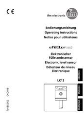 IFM Electronic efector160 LK12 Bedienungsanleitung