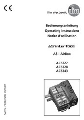 IFM Electronic AS-i AirBox AC5227 Bedienungsanleitung