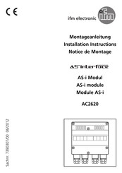 IFM Electronic AC2620 Montageanleitung