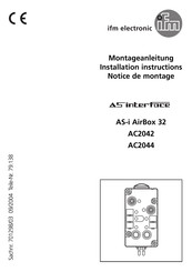 IFM Electronic AS-i AirBox 32 AC2044 Montageanleitung