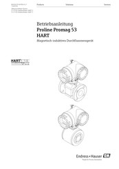 Endress+Hauser Proline Promag 53 HART Betriebsanleitung