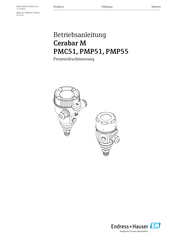 Endress+Hauser Cerabar M PMC51 Betriebsanleitung