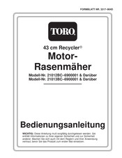 Toro Recycler 21013BC Bedienungsanleitung