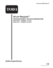 Toro Recycler 20814 Bedienungsanleitung