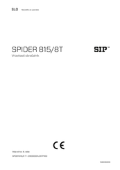 SIP SPIDER 815/8T Betriebsanleitung