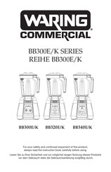 Waring commercial BB300E/K Bedienungsanleitung