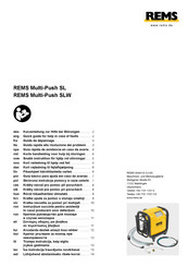 REMS Multi-Push SL Kurzanleitung
