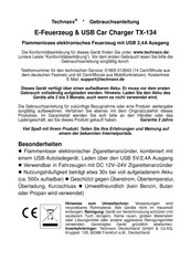 Technaxx TX-134 Gebrauchsanleitung