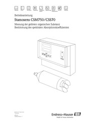 Endress+Hauser Stamosens CNM750/CNS70 Betriebsanleitung