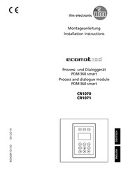 IFM Electronic ecomot100 PDM360 smart Montageanleitung