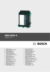Bosch RMH 0002 A Installationsanleitung