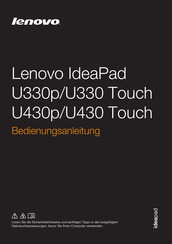 Lenovo IdeaPad U430p Touch Bedienungsanleitung