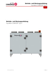 Rosenberg SupraBox COMFORT 1000 V Betriebs- Und Wartungsanleitung