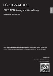 LG OLED97M3 Serie Handbuch