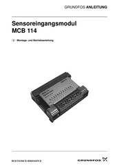 Grundfos MCB 114 Montage- Und Betriebsanleitung