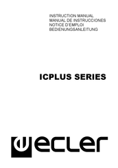 Ecler ICPLUS Serie Bedienungsanleitung