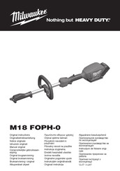 Milwaukee M18 FOPH-0 Originalbetriebsanleitung