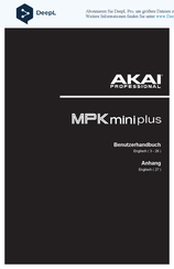 Akai Professional MPK mini Plus Benutzerhandbuch