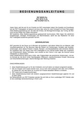 RST ZETA TL Bedienungsanleitung