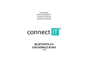 Connect IT BLUETOOTH 4.0 USB DONGLE BT403 Benutzerhandbuch