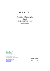 Unitek Classic C2.2 - 230/180 - 12f Benutzerhandbuch