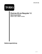 Toro Recycler II ProLine 53cm Bedienungsanleitung