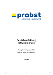 probst RGV-9/9 Betriebsanleitung