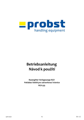 probst RGV-9/9 Betriebsanleitung