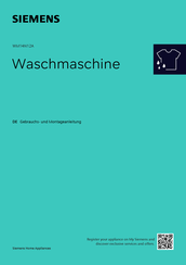 Siemens WM14N12A Gebrauchs- Und Montageanleitung
