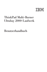 IBM ThinkPad Multi-Burner Ultrabay 2000-Laufwerk Benutzerhandbuch