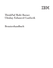 IBM ThinkPad Multi-Burner Ultrabay Enhanced-Laufwerk Benutzerhandbuch