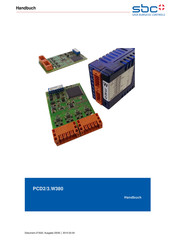 SBC PCD2.W380 Handbuch