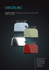 cecotec TOASTIN' TIME 1700 DOUBLE INOX Bedienungsanleitung