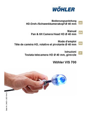 Wohler VIS 700 Bedienungsanleitung