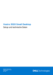Dell Vostro 3020 Small Desktop Einrichtung Und Technische Daten