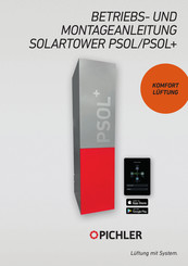 pichler SOLARTOWER PSOL+ Betriebs- Und Montageanleitung