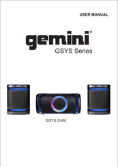 Gemini GSYS Serie Bedienungsanleitung