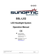 Sunoptic Surgical SSL-LX2 Bedienungsanleitung