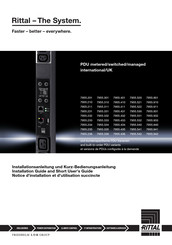 Rittal PDU 7955.433 Installationsanleitung Und Kurz-Bedienungsanleitung