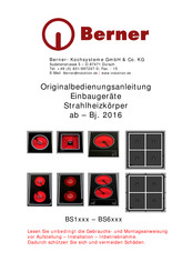 Berner BS1 Serie Originalbetriebsanleitung