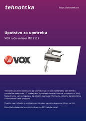 VOX electronics MX-9112 Bedienungsanleitung