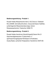 Russell Hobbs 24670-56 Bedienungsanleitung
