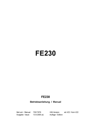 Elster Instromet FE230 Betriebsanleitung