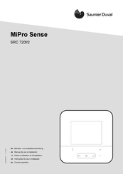 Saunier Duval MiPro Sense SRC 720f/2 Betriebs Und Installationsanleitung