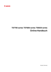 Canon TS7600i Serie Online-Handbuch