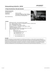 JEHNERT SOUND DESIGN 65700 Einbauanleitung