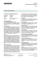 Siemens instabus 5WG1 141-4AB01 Applikationsprogramm-Beschreibungen