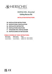 Herschel Krystal-1000-B Installationsanleitung