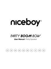 Niceboy PARTY BOOM 80W Bedienungsanleitung